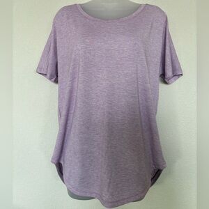 Lucy Light Purple Short Sleeve Women's Top